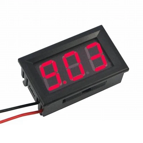 0.56" 0-100V 3 Wire Blue Digital Voltmeter Red شاشة فولت احمر