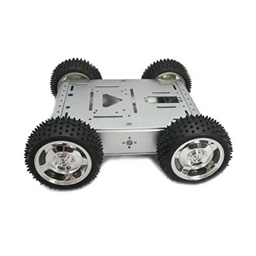 Metal Tank Robot Smart Car Chassis Big Tyre هيكل سيارة روبوت دبابة معدنية بعجلات